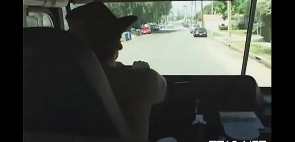 Filty legal age teenager schoolgirl gives head and gets shaved wet crack nailed